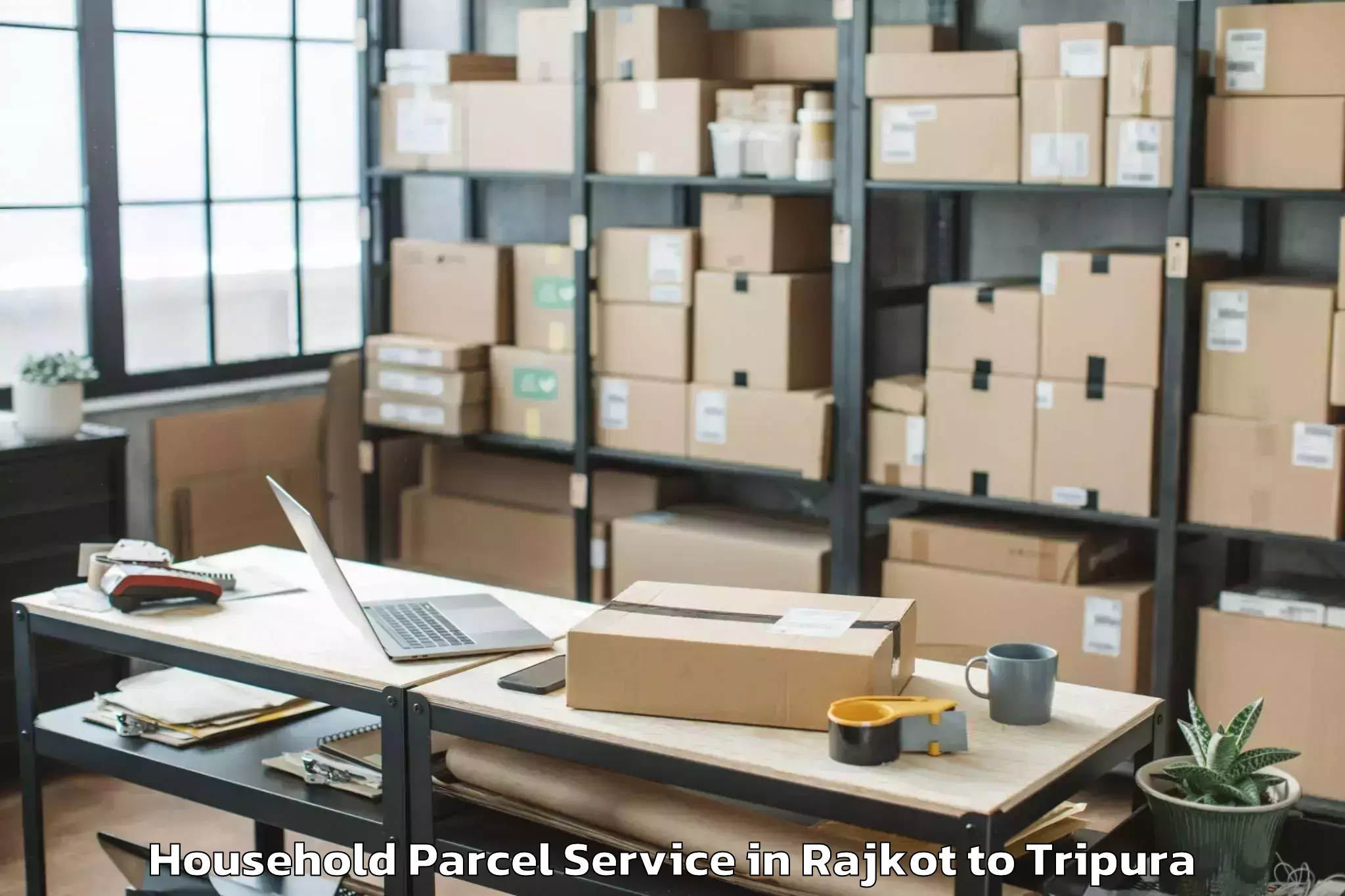 Affordable Rajkot to Jampuijala Household Parcel